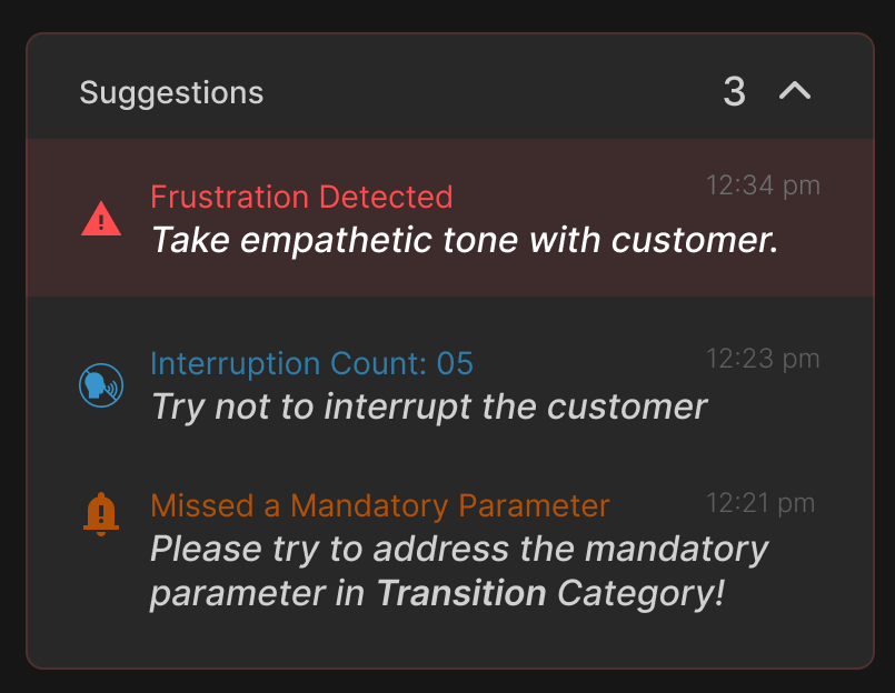 Suggestions from Agent Assist
