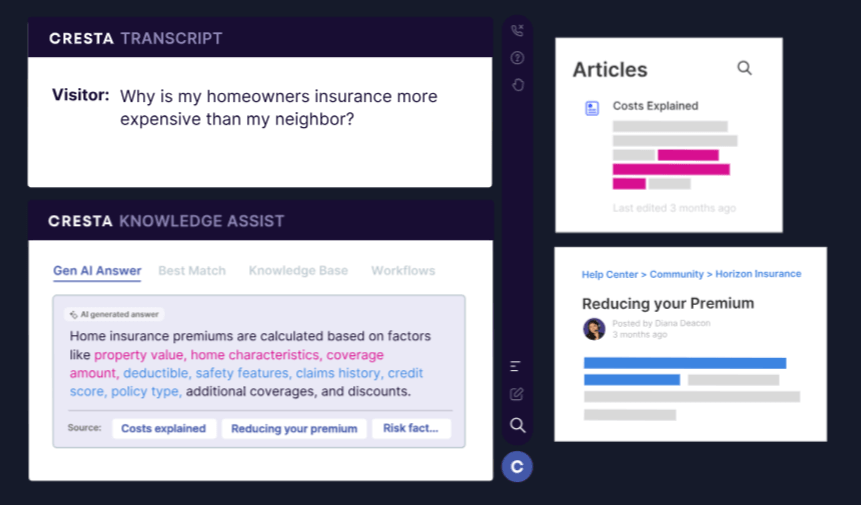 Improve service and sales using just-in-time knowledge