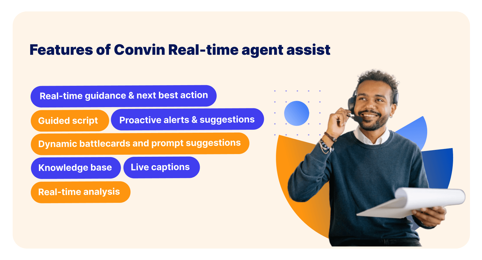 Features offered by Real-Time Agent Assist