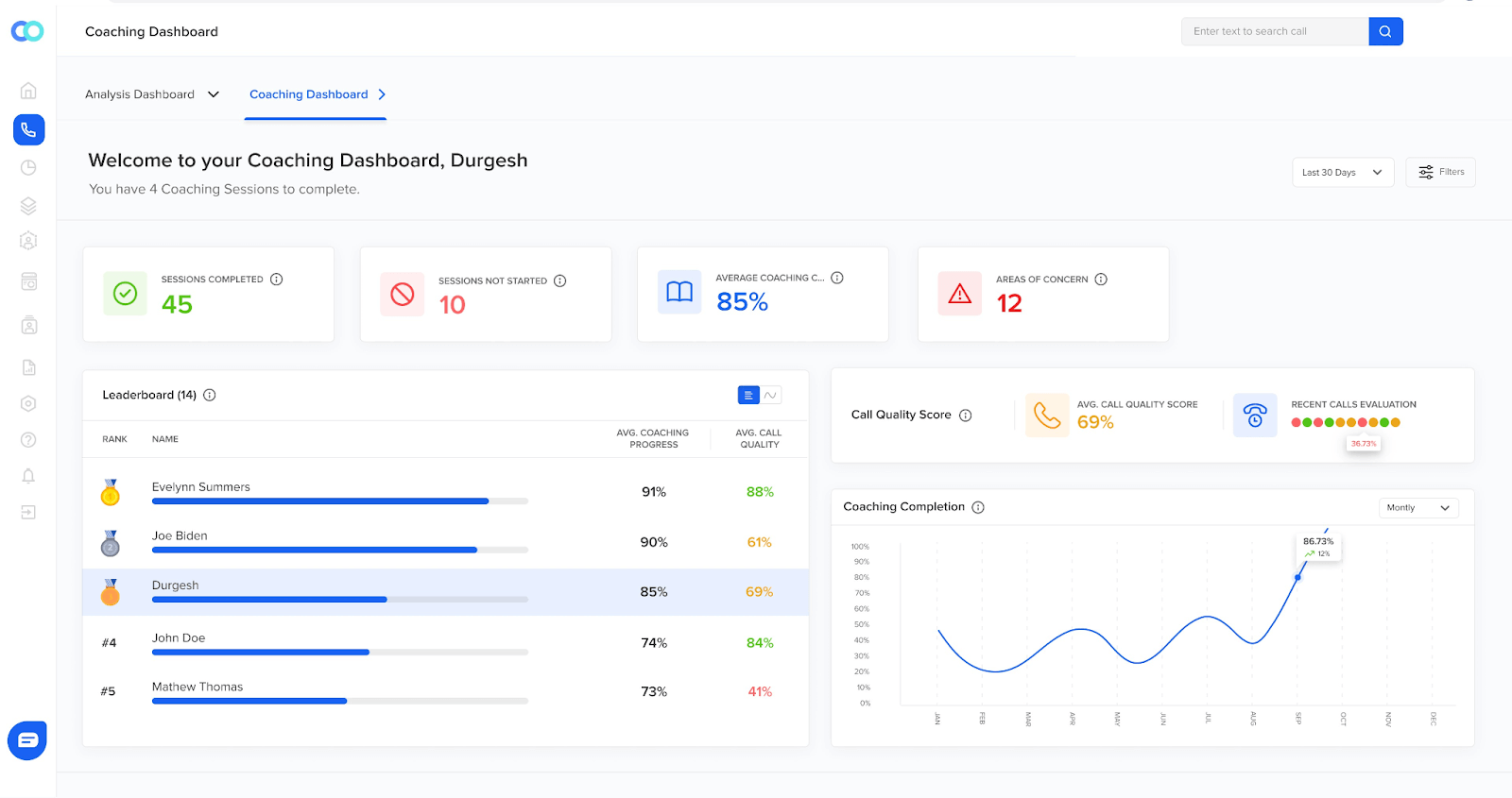 Agent training for compliance monitoring in insurance call center software