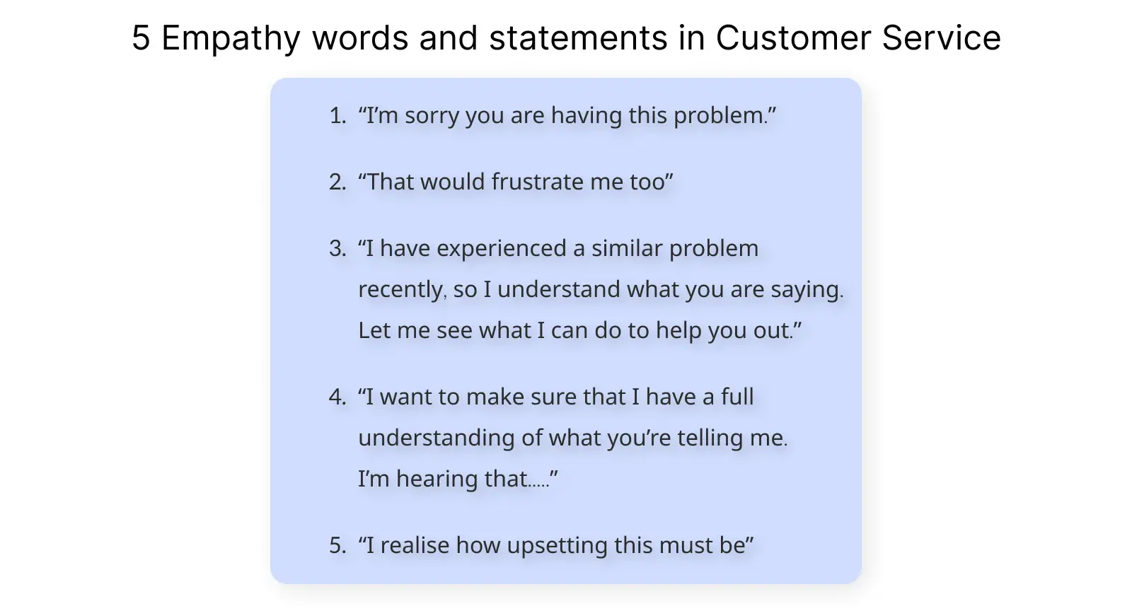 Empathetic call center script