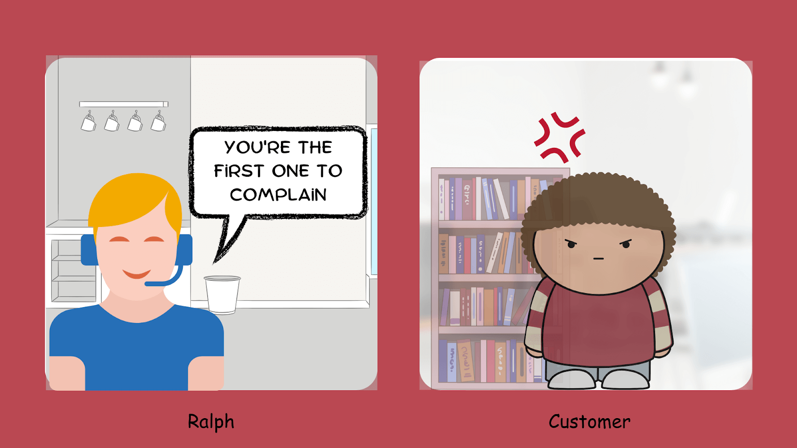 Personal empathy statements for customer service