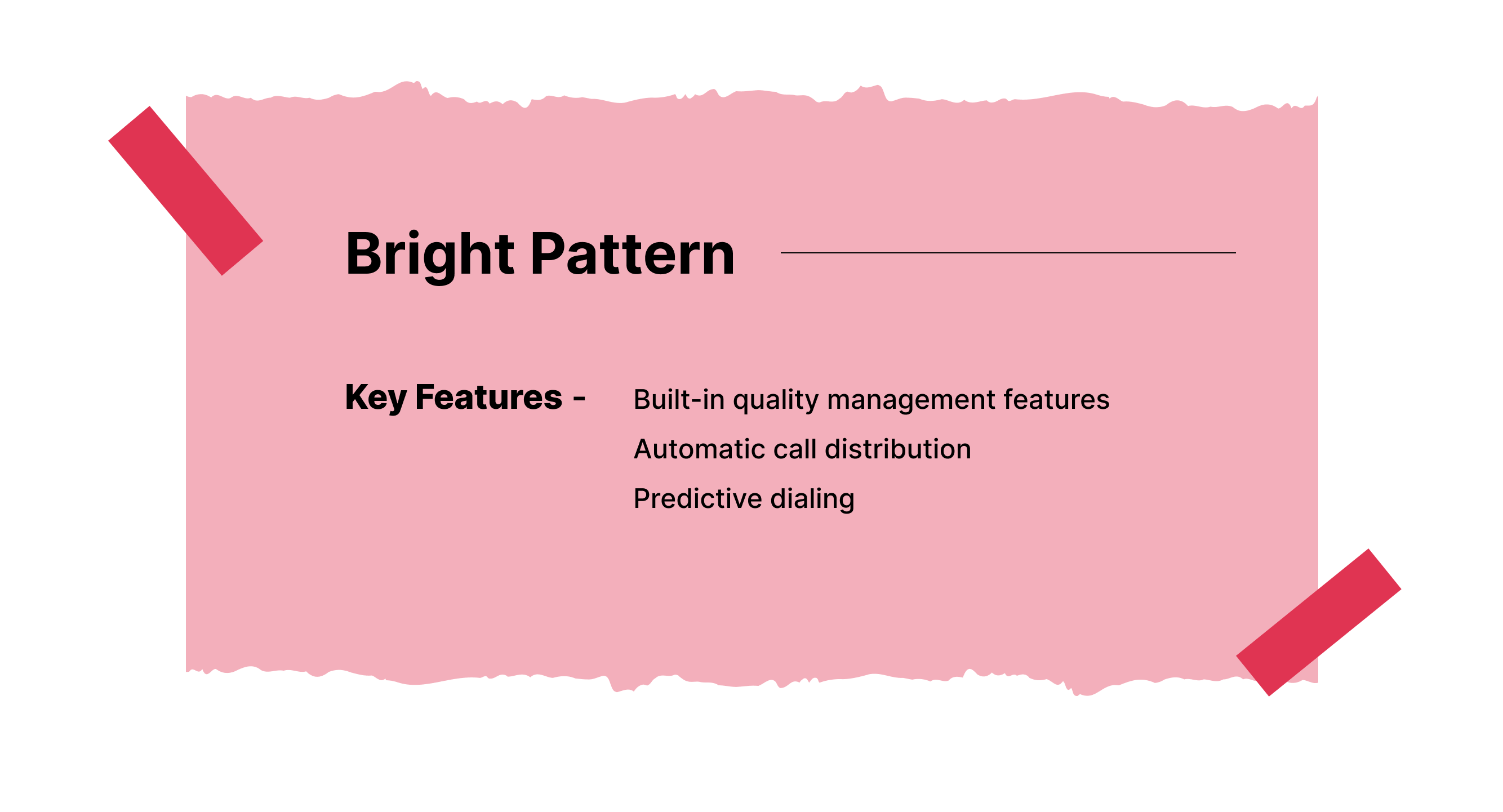 Features of Bright Pattern's quality assurance software
