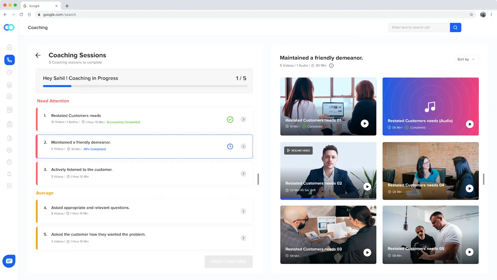 Personalized automated call center coaching tool