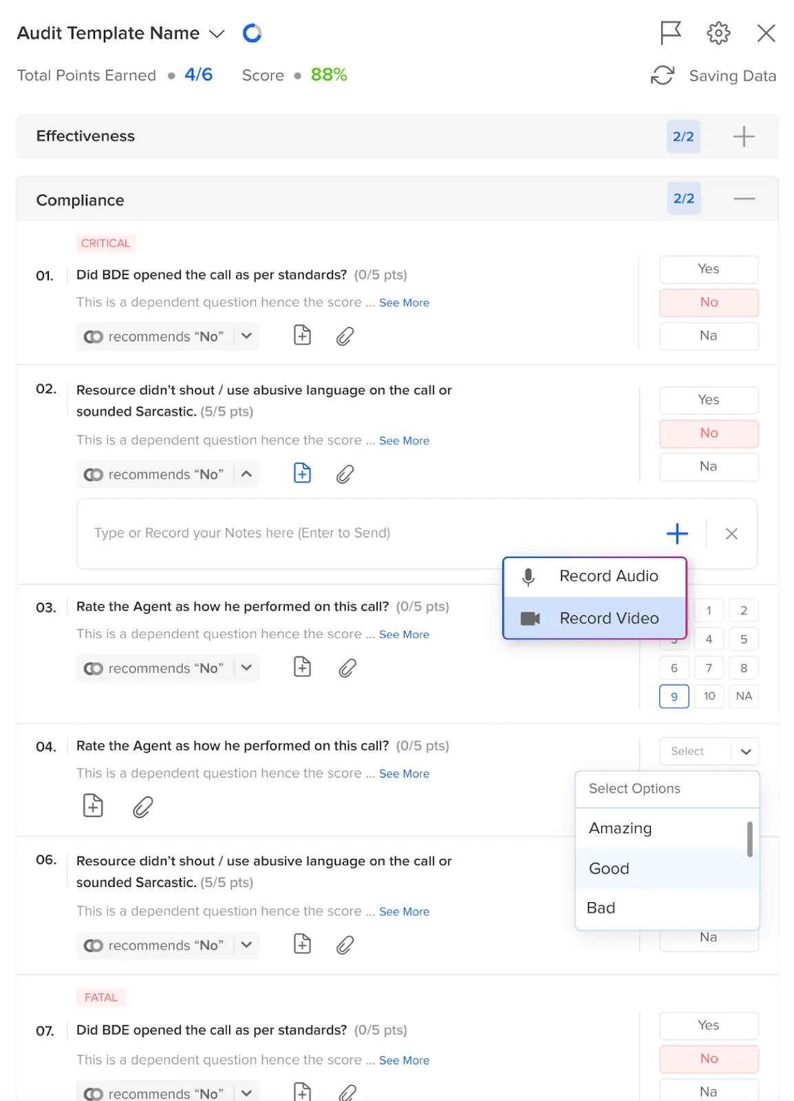 Call center coaching positive feedback