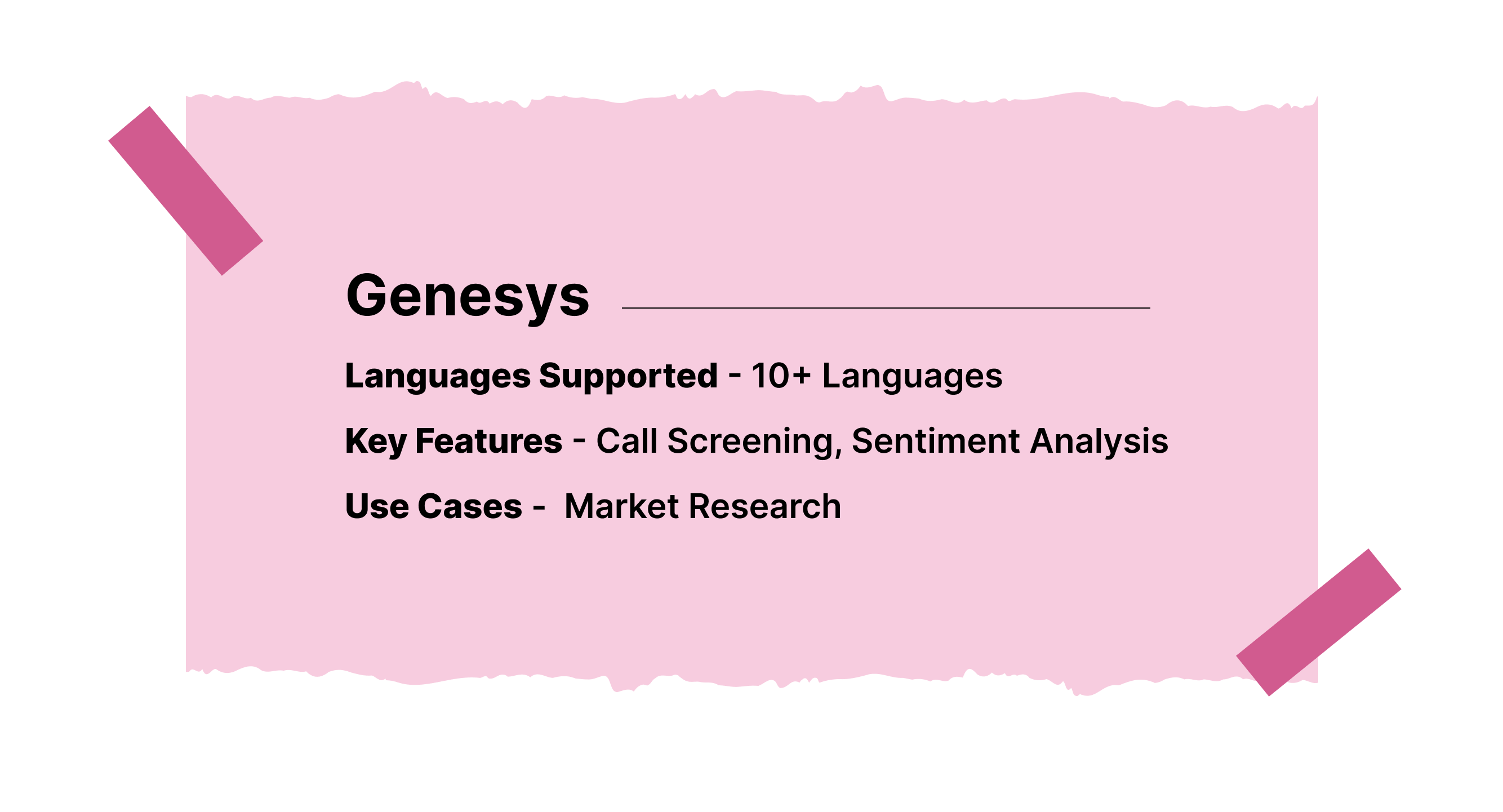 Key Features of Genesys