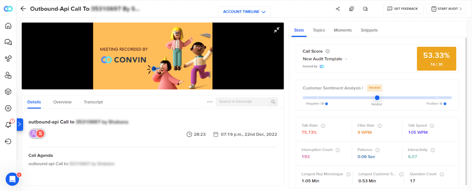 call center performance management using automated QA