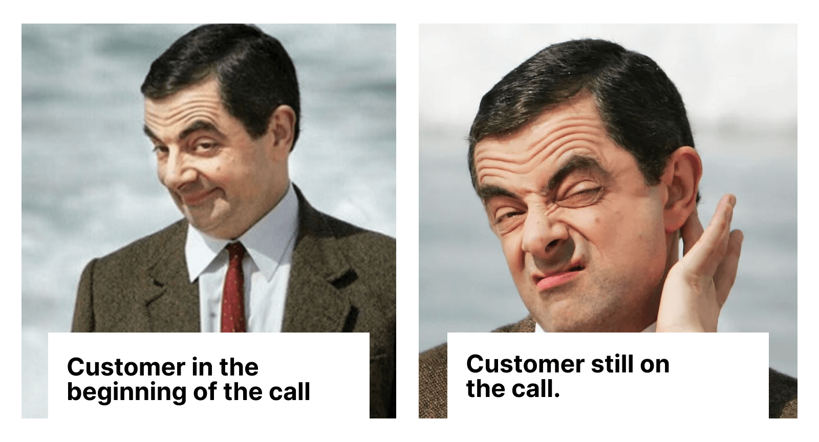 Customer on long calls or high average handle time