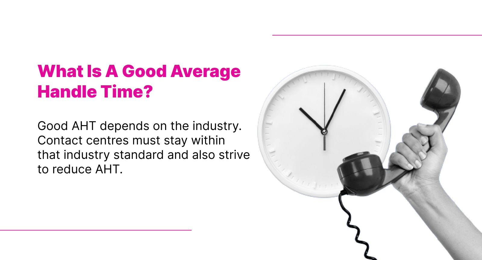 Average call handling time in a call center follow industry standards