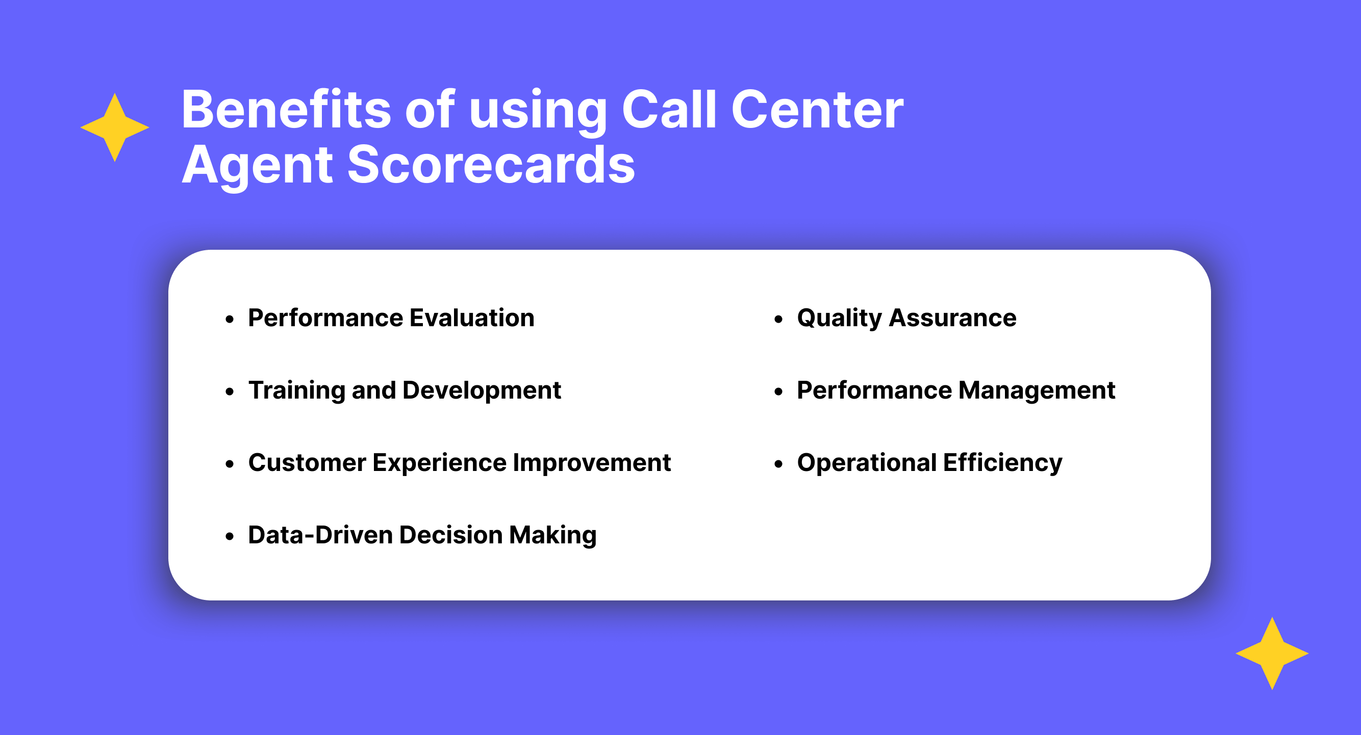 Benefits of using Call Center Agent Scorecards