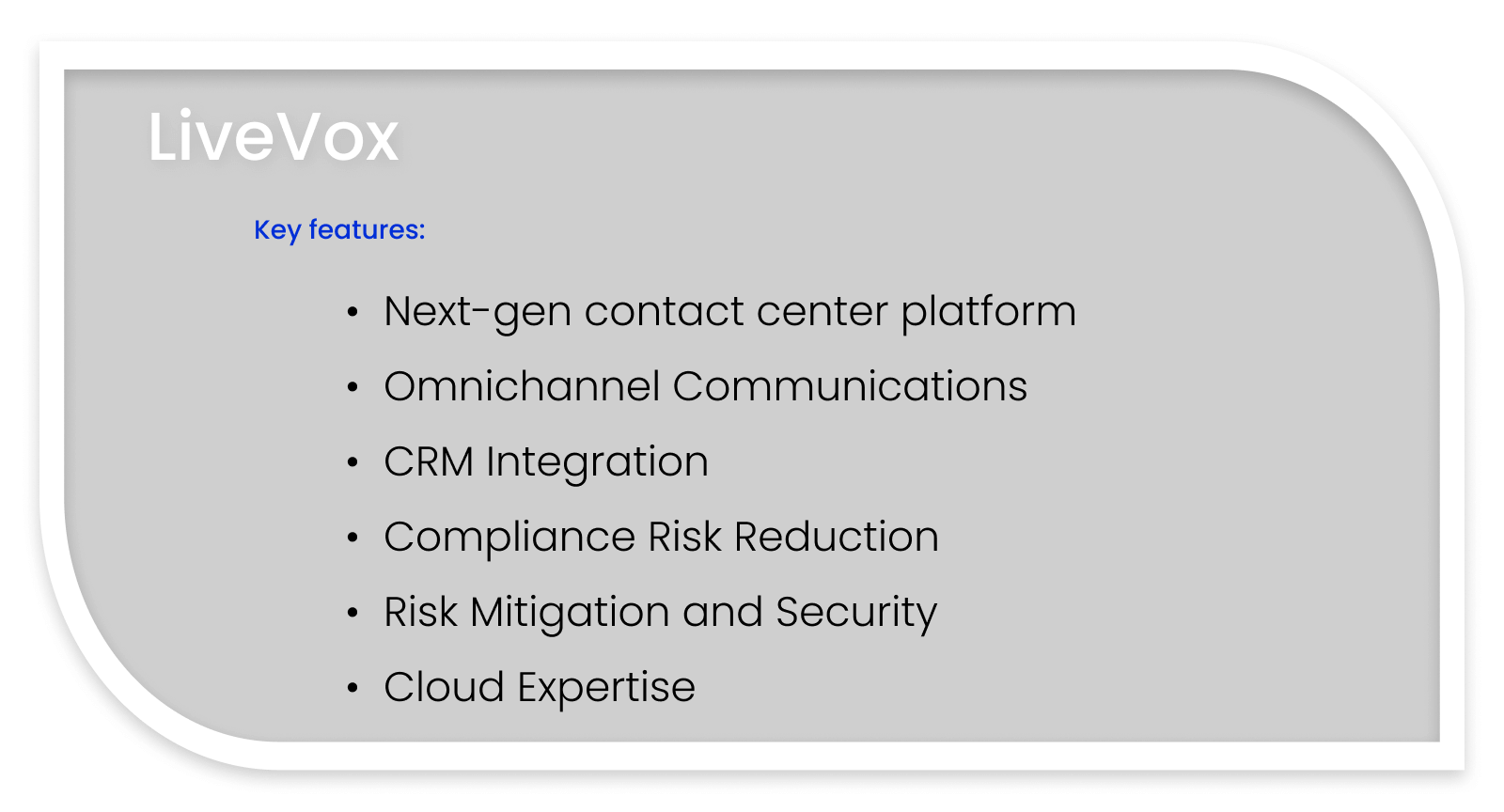 Features of LiveVox call center workforce management software