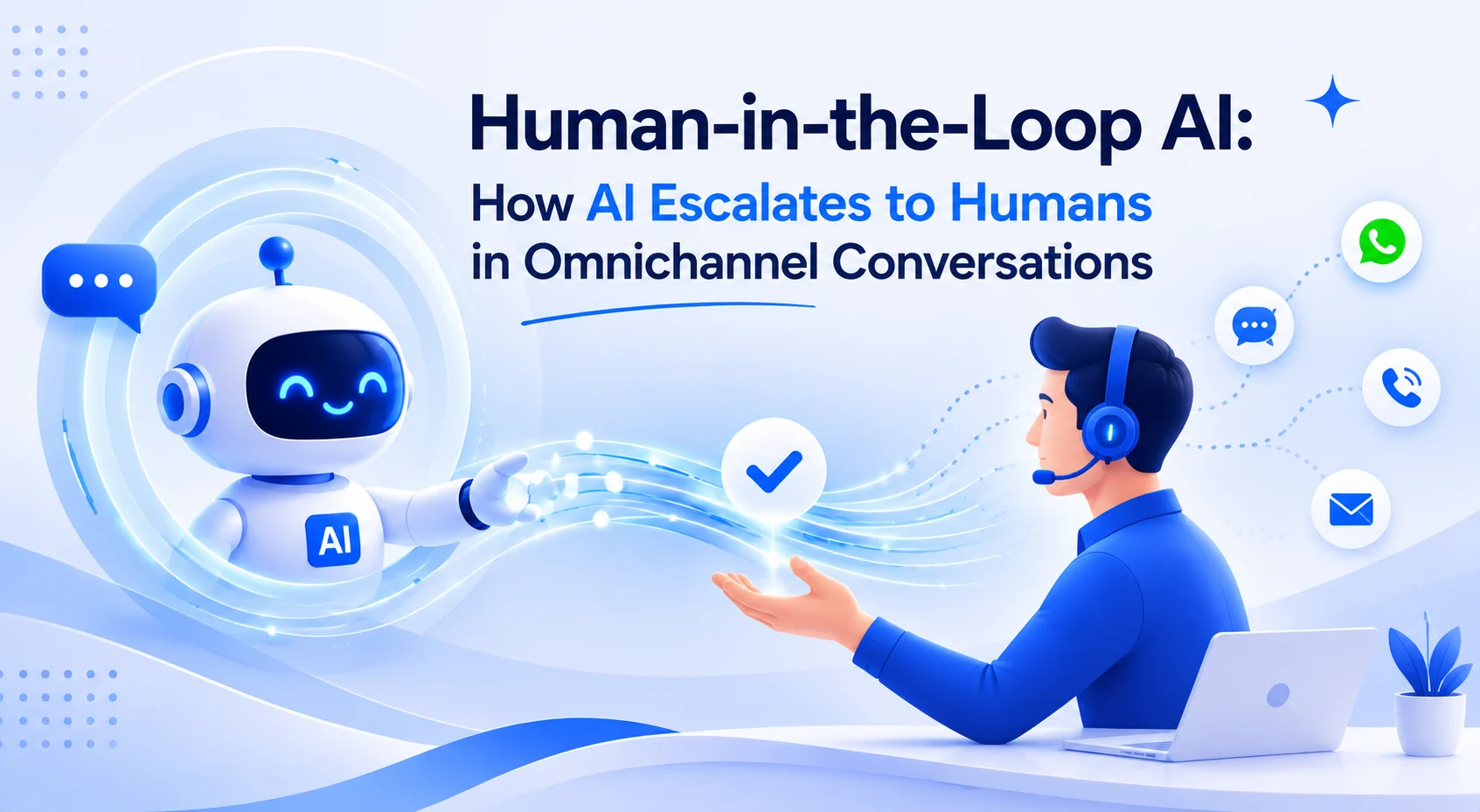 Human-in-the-Loop AI: How AI Escalates to Humans in Omnichannel Conversations 