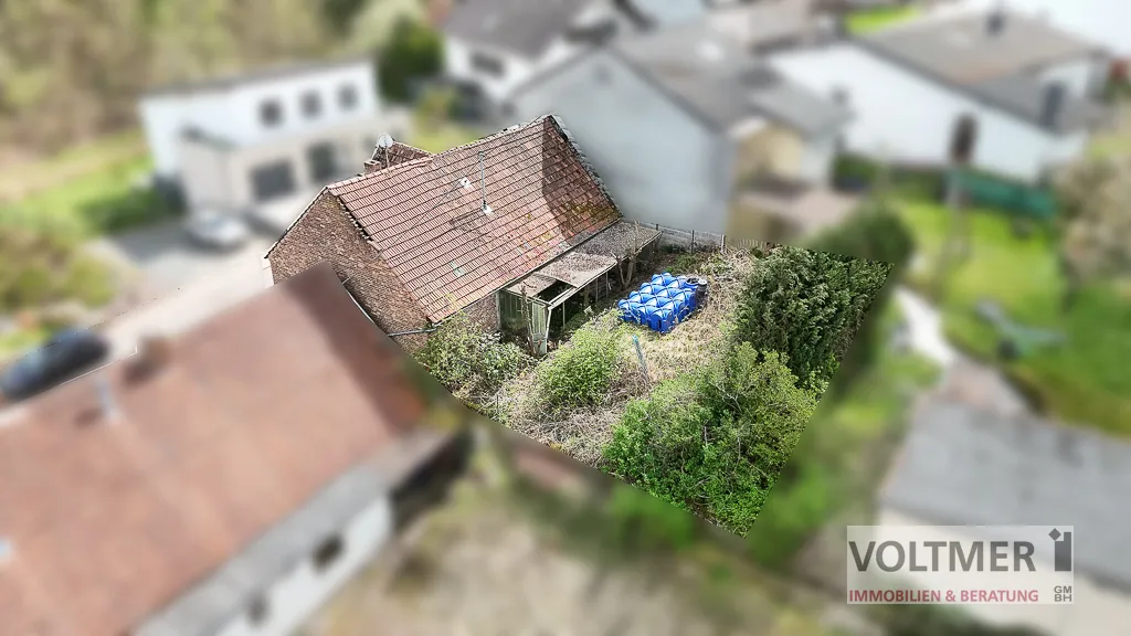 Drohnenansicht Gartenseite