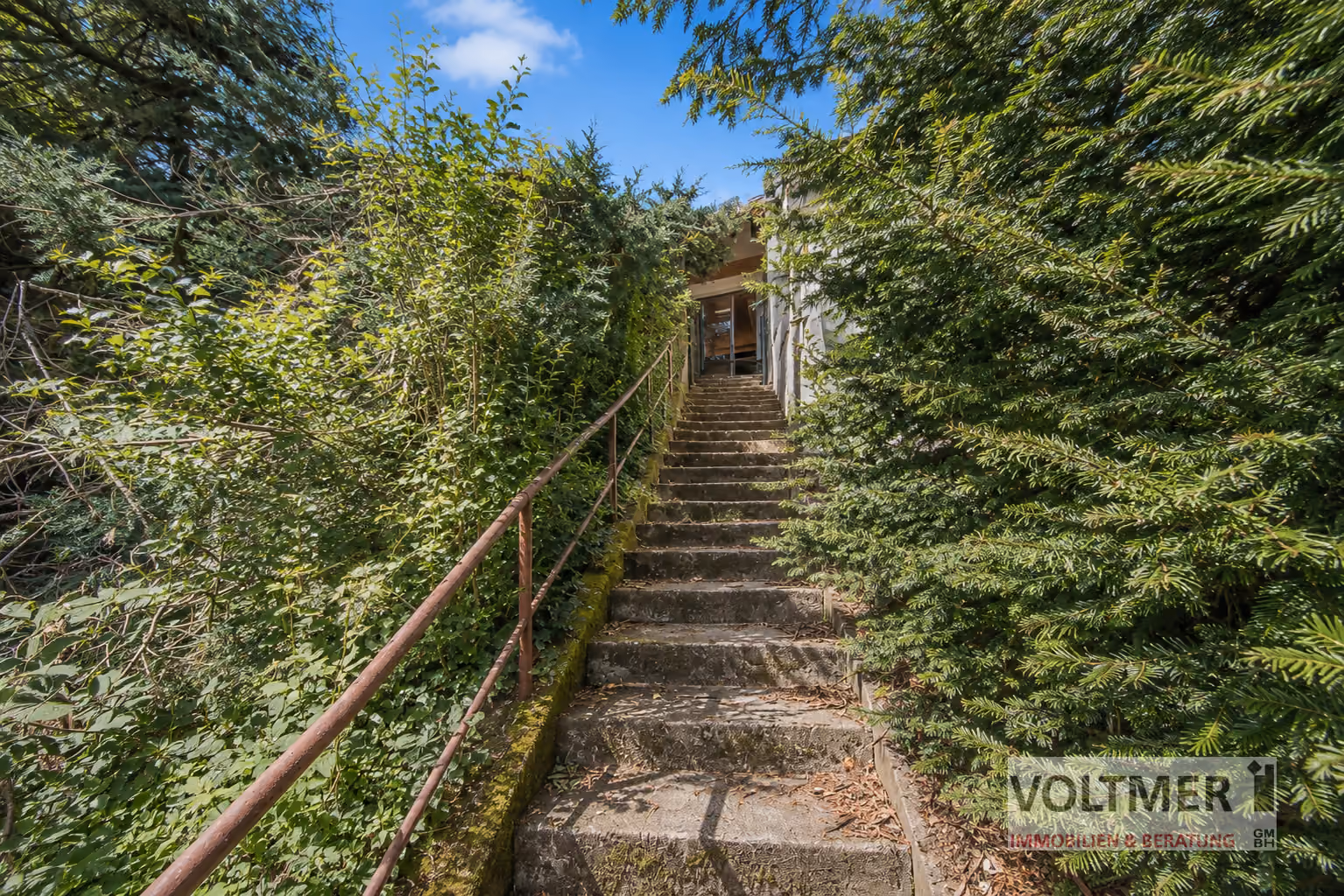 Treppe zum Garten