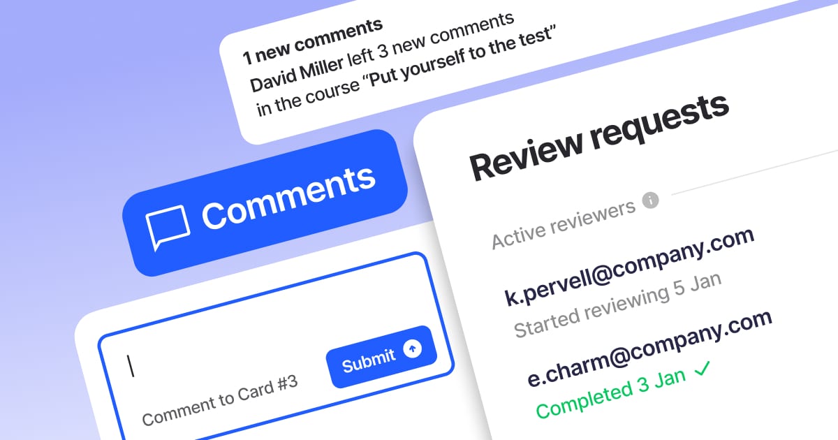 New in 7taps: Course Review Collaboration, Built-In SME Review, and a Faster Workspace