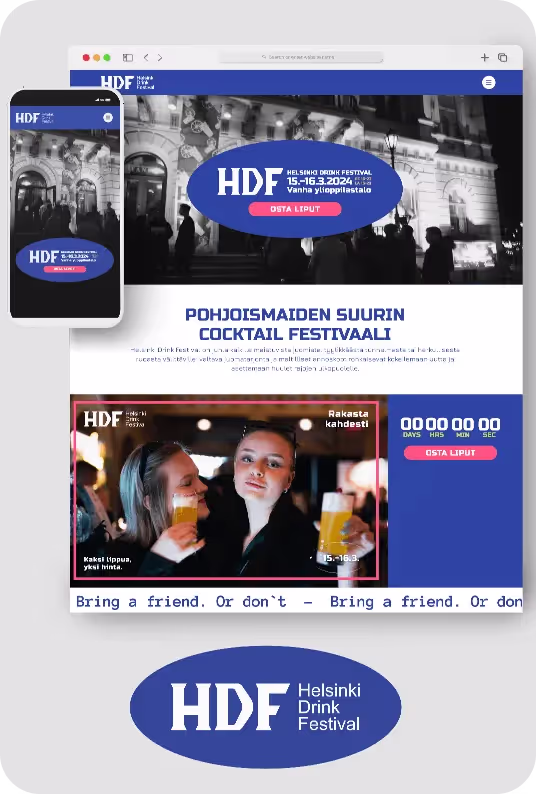 A web page for a beer festival