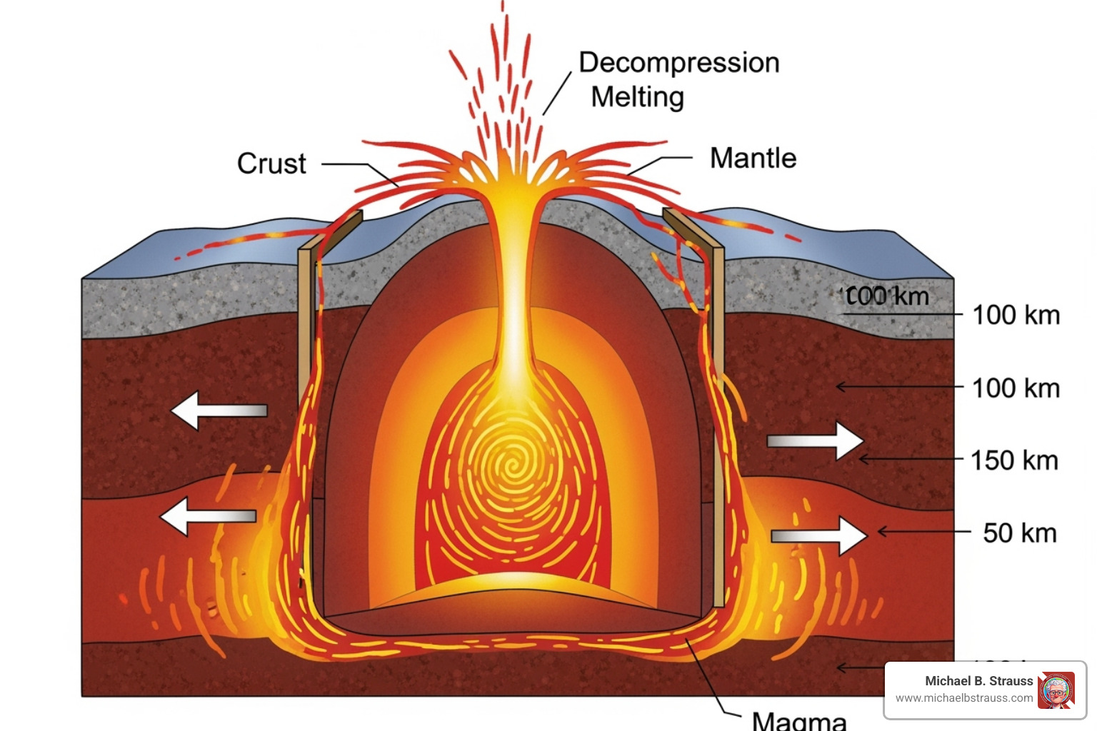 three main tectonic settings for decompression melting - decompression melting definition science