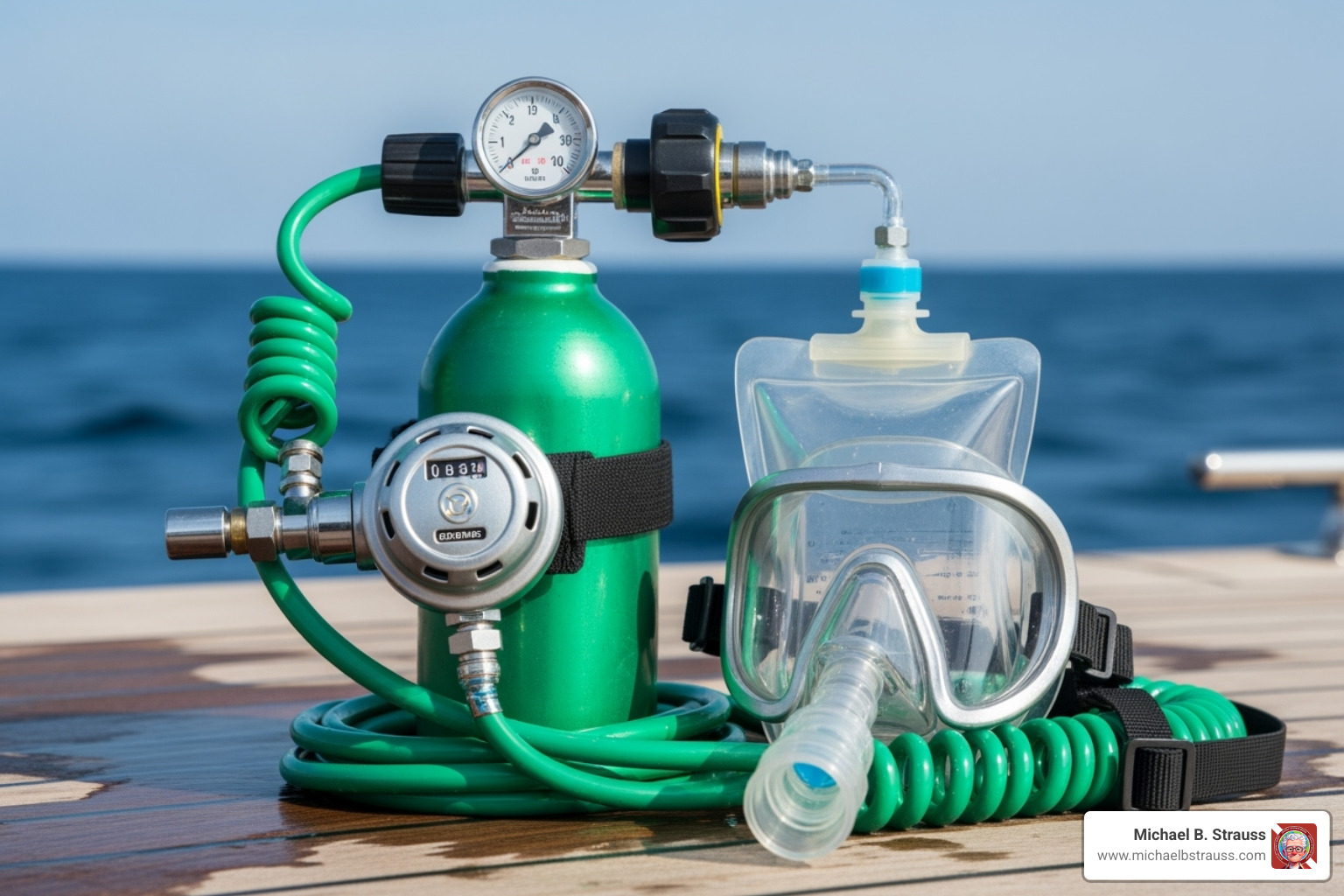 emergency oxygen kit - avoiding decompression sickness
