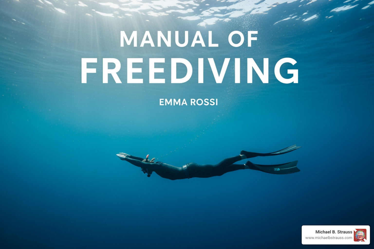 the cover of Umberto Pelizzari's 'Manual of Freediving' - free diving book