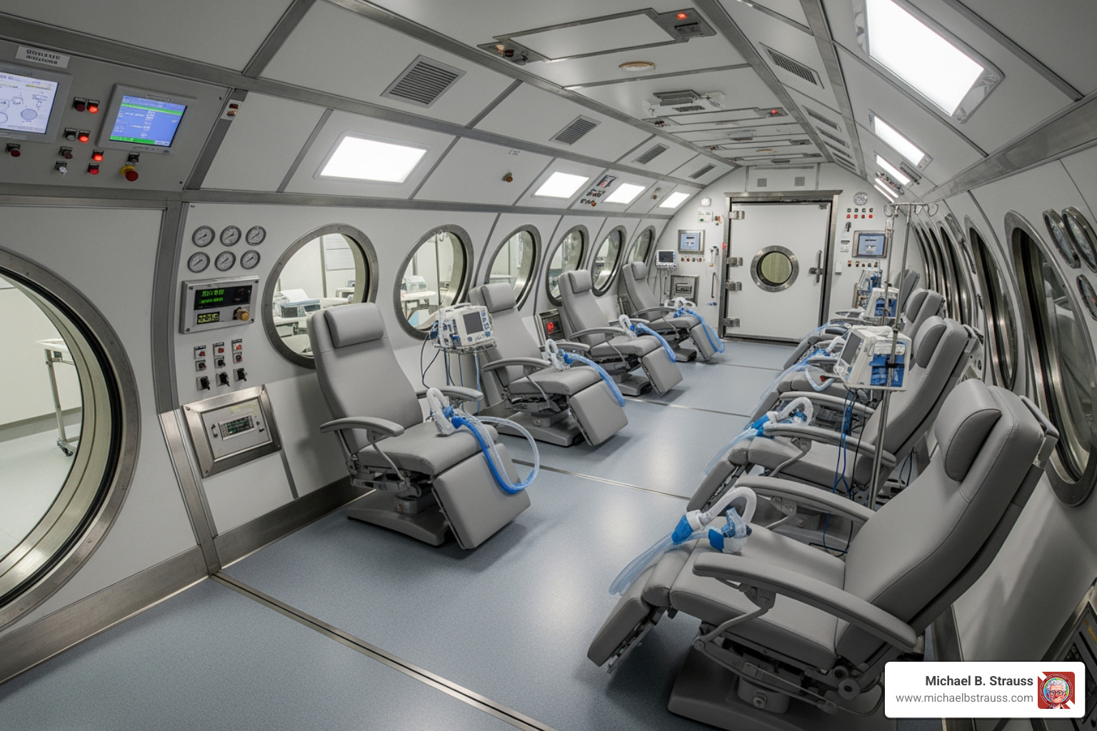 the interior of a multiplace hyperbaric chamber - is scuba diving covered by travel insurance the interior of a multiplace hyperbaric chamber - is scuba diving covered by travel insurance