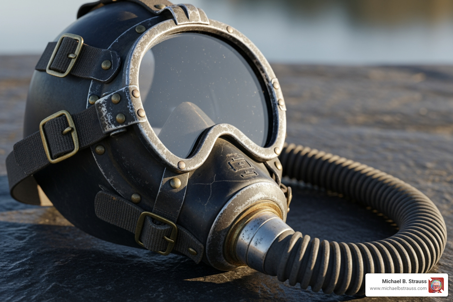 vintage full-face diving mask - full face scuba masks