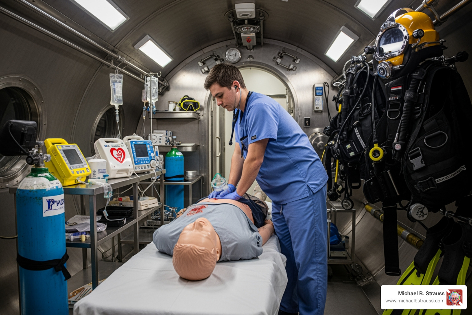 DMT training scenario - diving medical technician course