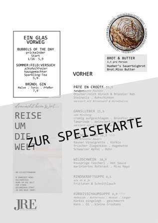 Speisekarte 