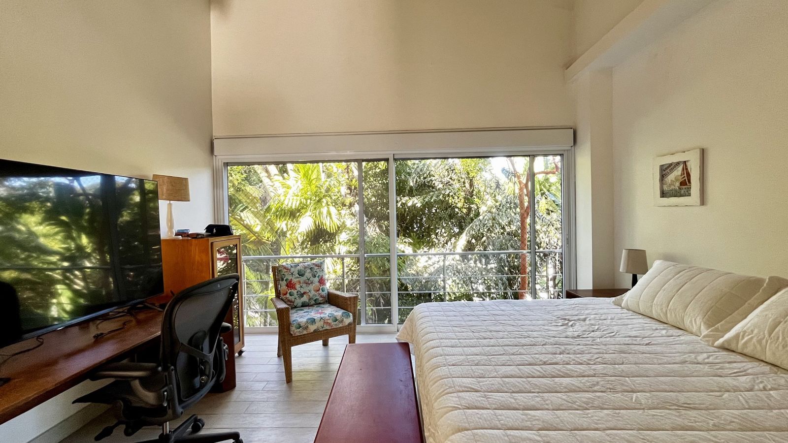 Suíte com vista para a mata