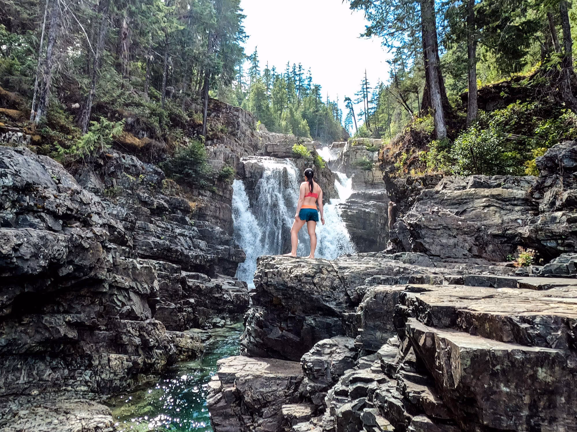 Nancy at lower myra falls