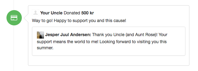 Thank you messages