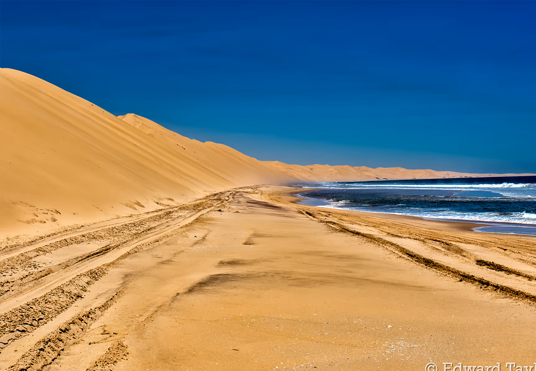 Visit Sandwich Harbour and discover the dunes where the sand meets the sea
