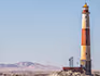 A close up of the lighthouse in Luderitz. 