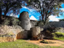 A close up of the walls of the Great Zimbabwe Ruins. 
