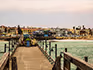 A view of town and the buildings of Swakopmund from the jetty.
