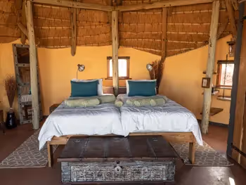 You can sleep indoors or under the stars