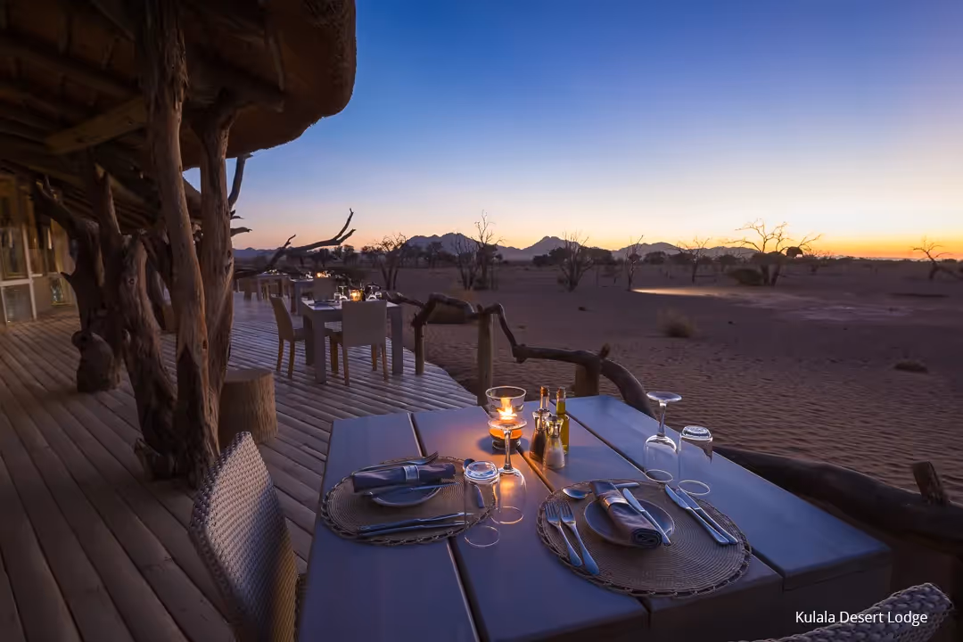 Enjoy a freshly prepared feast, before retiring to take in the sparkling night skies.