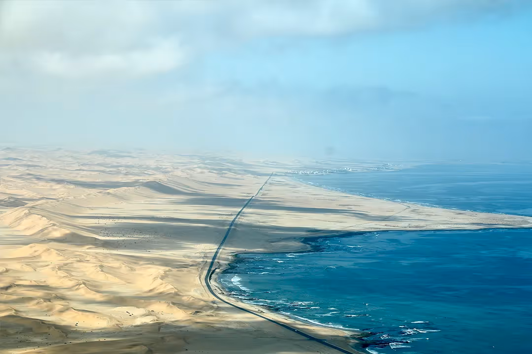Capture the beauty of the coast on your drive back to Swakopmund.