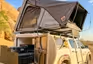Fully equipped 4x4 camping car for hire in Namibia – ideal for self-drive safaris with rooftop tent, fridge and gear.
