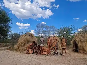 The Dune Camp cultural experience with San