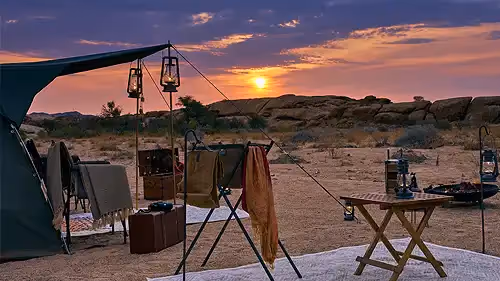 View from your mobile camp