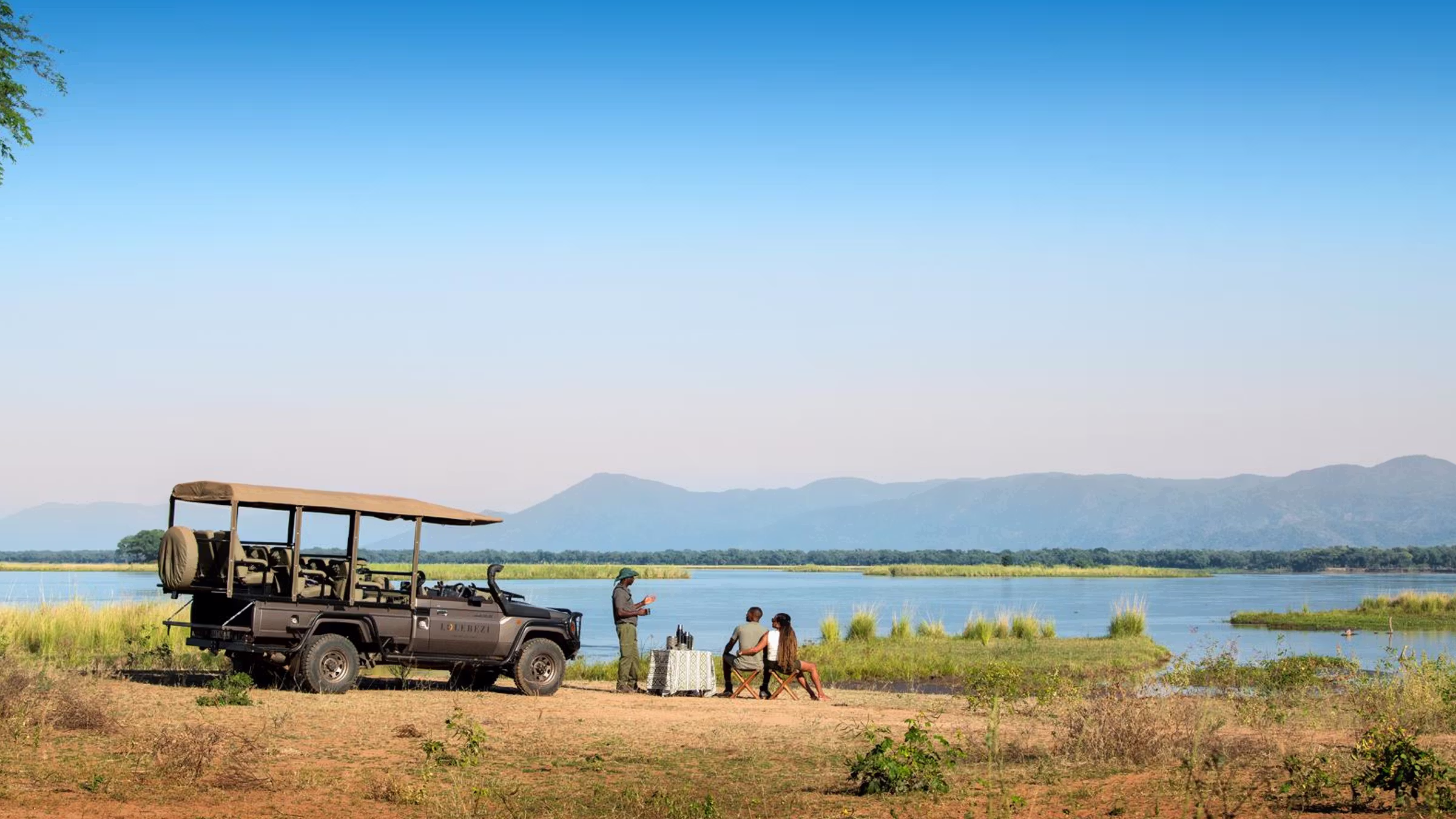 Views of the African bush surrounding you on your Zambia Safari