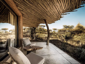 View of the wilderness from your room at Omaanda