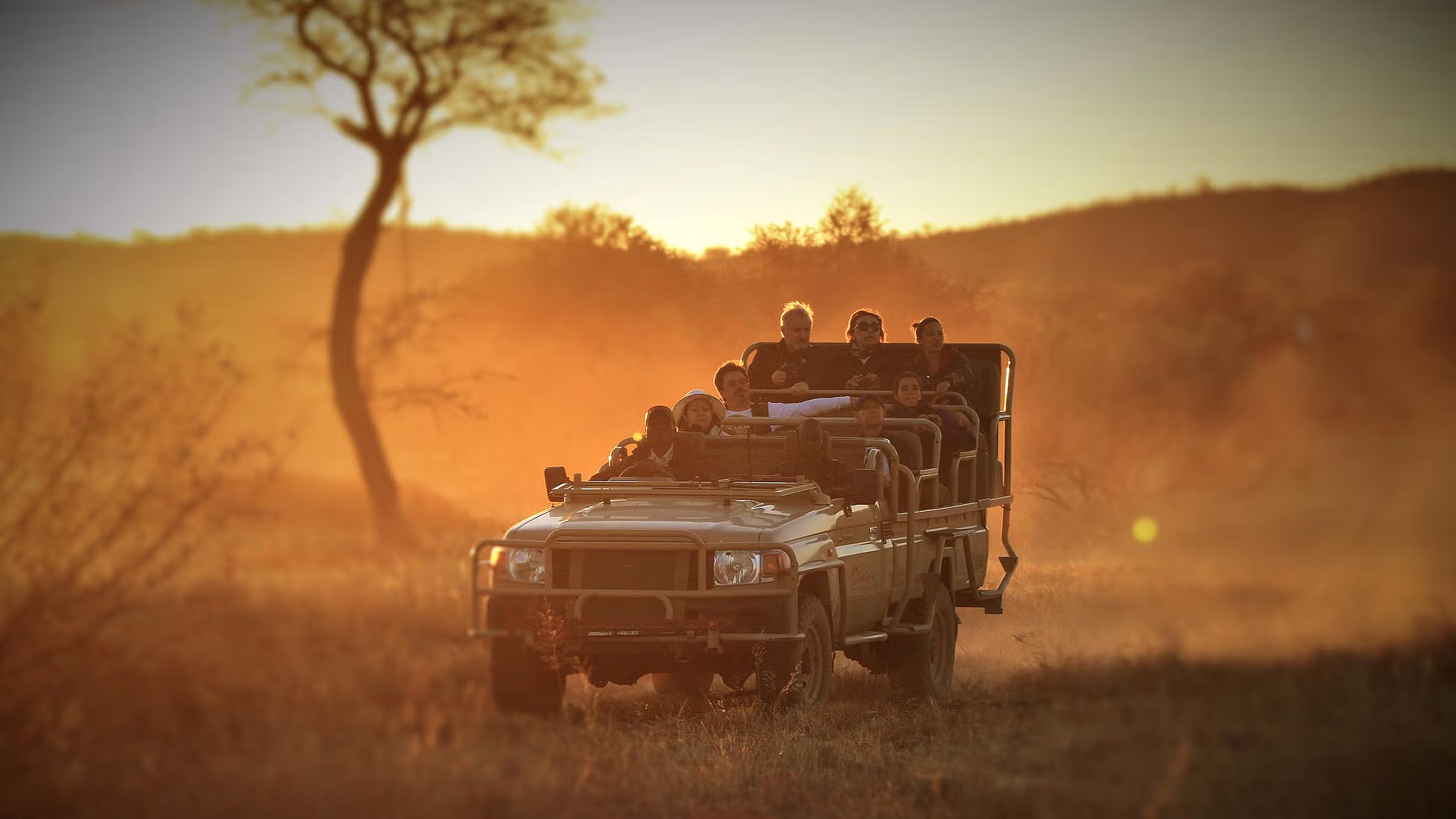 Game drive in Central Namibia