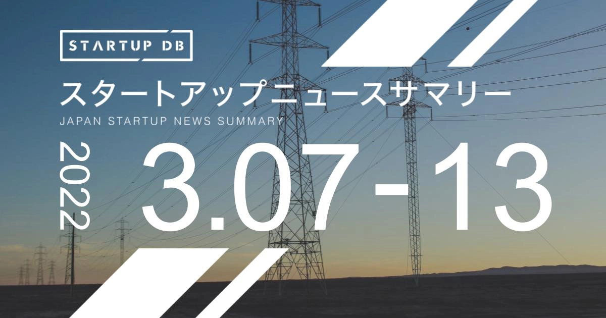 【3月第2週スタートアップニュースサマリー】電力卸売業を手がけるエナジーグリッド、18億円の資金調達など