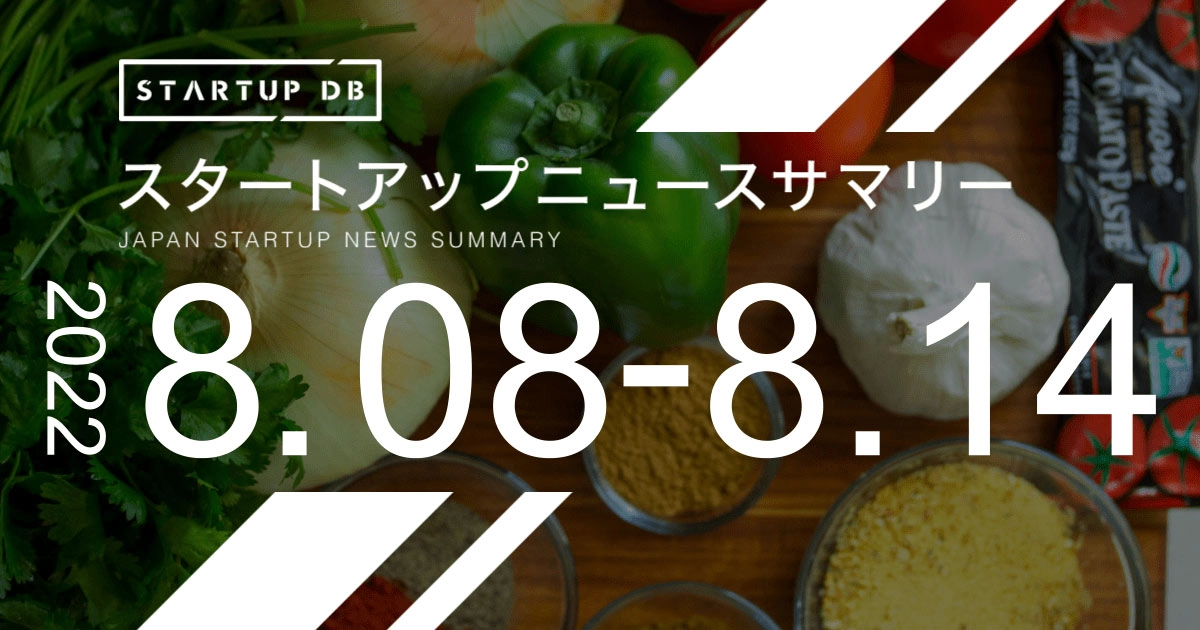 レシピ動画メディア「DELISH KITCHEN」の運営を行う、エブリーによる24億円の資金調達など最新のスタートアップニュース