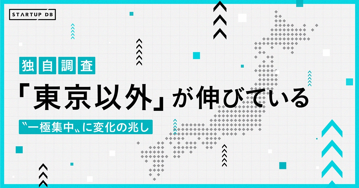 「東京以外」のスタートアップが伸びている。大阪、京都、名古屋、福岡…「東京一極集中」に変化の兆し【独自調査】