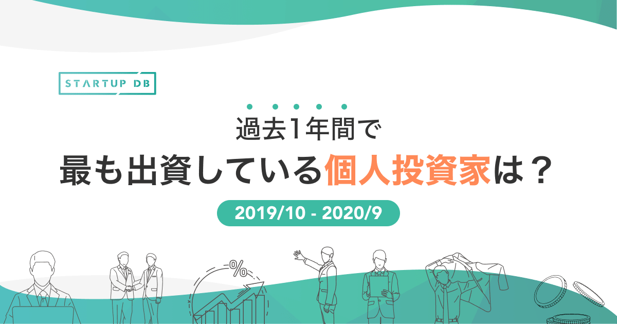 過去1年間で、出資件数の多い個人投資家18名!(2019/10-2020/09)(リリース日:2020/10/20)