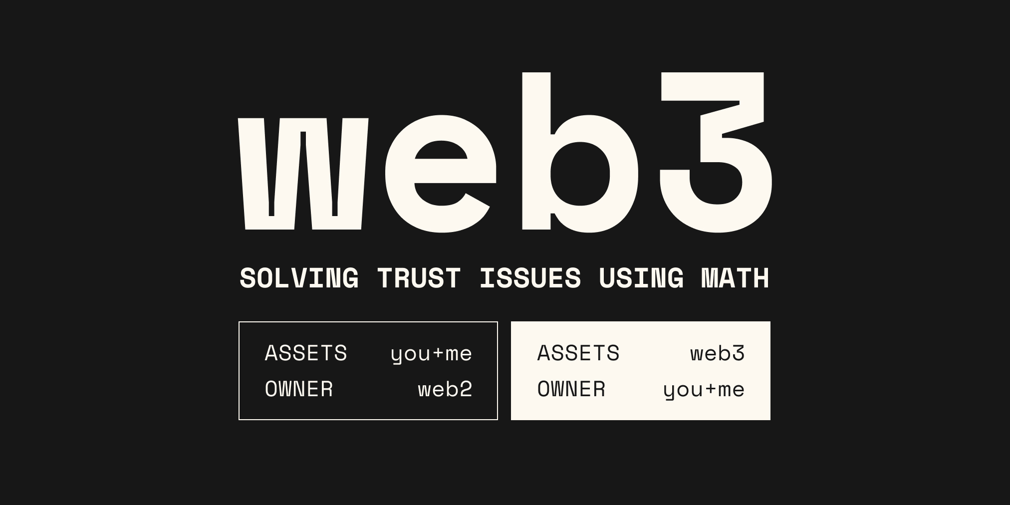 Web3 — Solving trust issues using math / GillesDC.com
