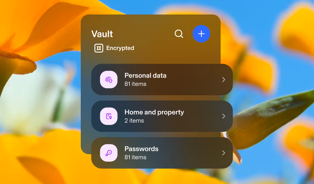 Dashboard showing digital account cleanup progress with 2,000 emails scanned, 820 accounts found, and 4 accounts deleted, with a rescan button.