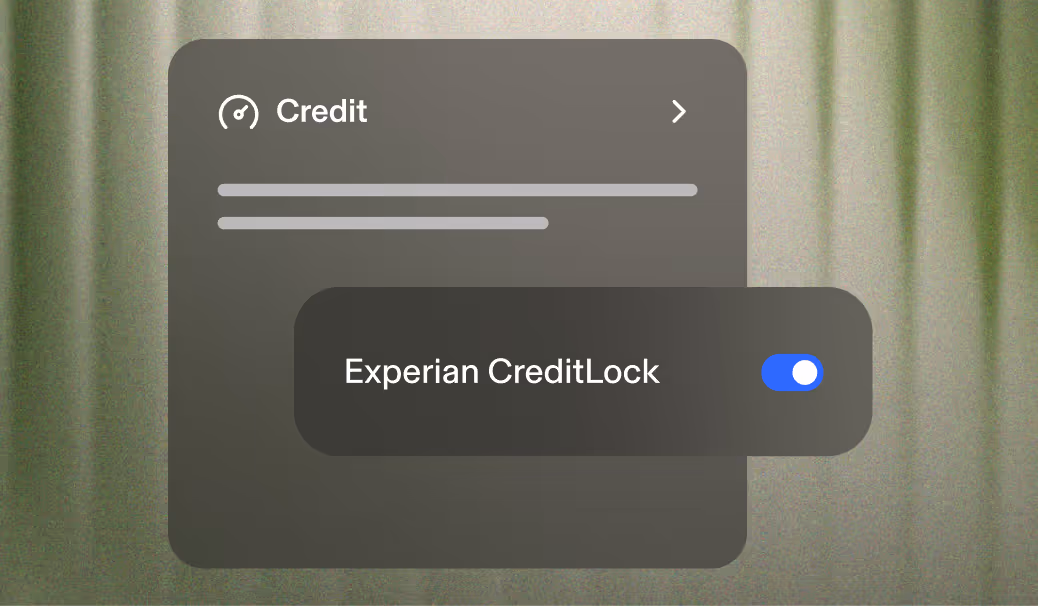 Security app alert indicating suspicious bank account activity and a notification about a Social Security number found on the dark web.